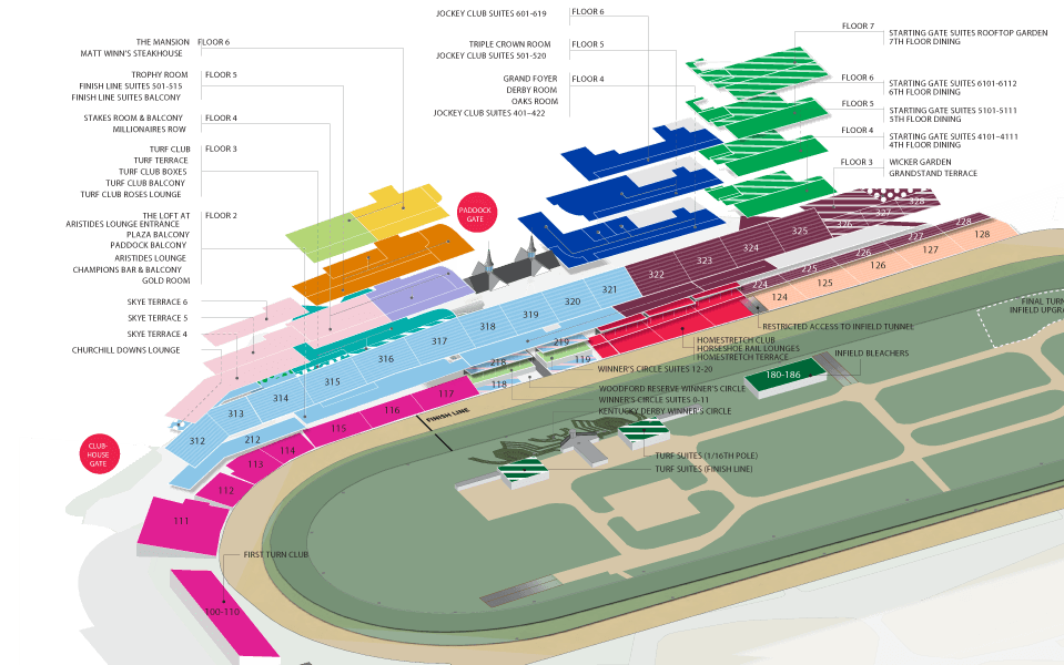 Seat Number Keeneland Grandstand Seating Chart